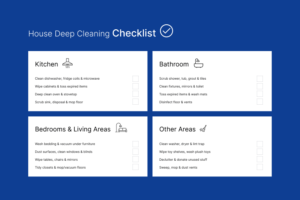 House Deep Cleaning Checklist: Room-by-Room 