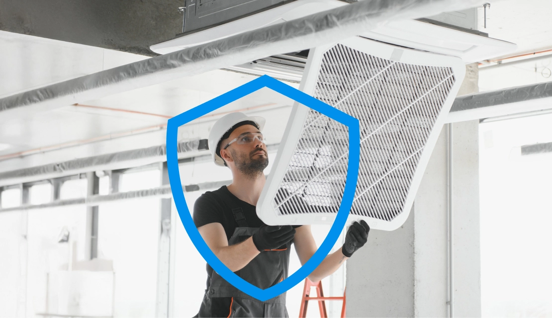 AC is covered under a home warranty
