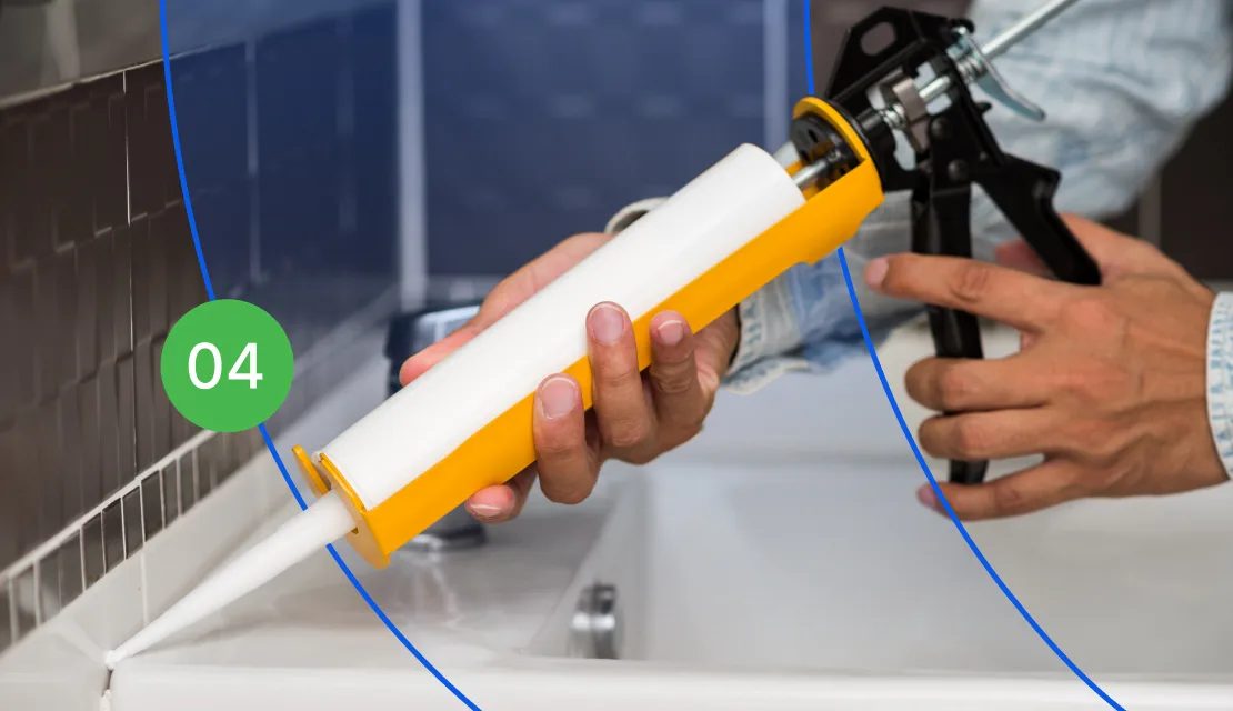 Apply a New, Clean, and Even Caulk Line