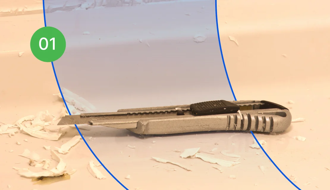 Prepare the Shower for Caulking