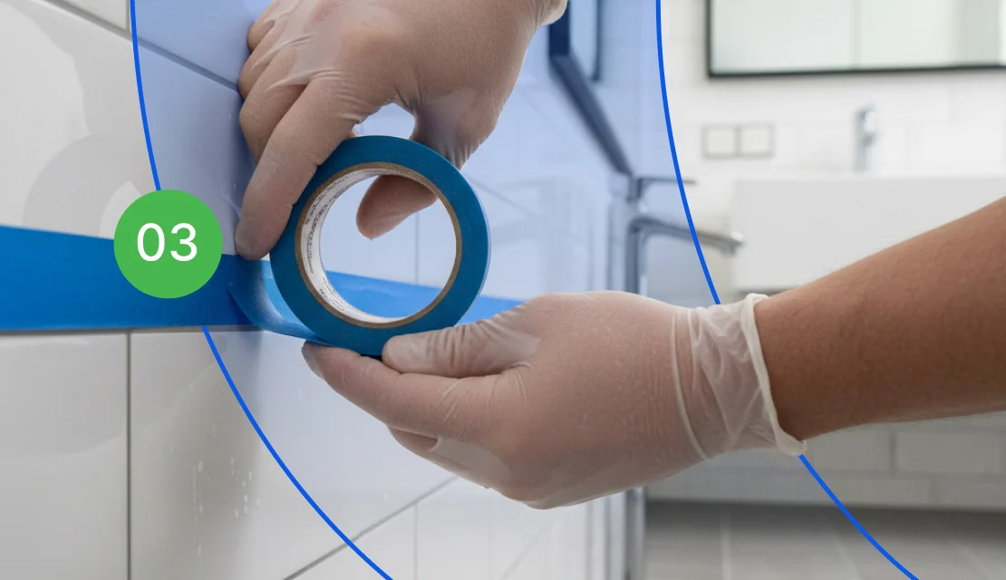 Apply Tape Along the Gaps